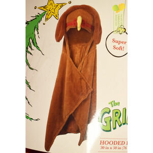 The Grinch Max Kids' Hooded Blanket 30x50"